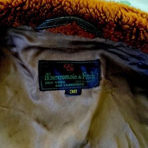 Vintage 1960’s Abercrombie and Fitch naval aviator style leather jacket